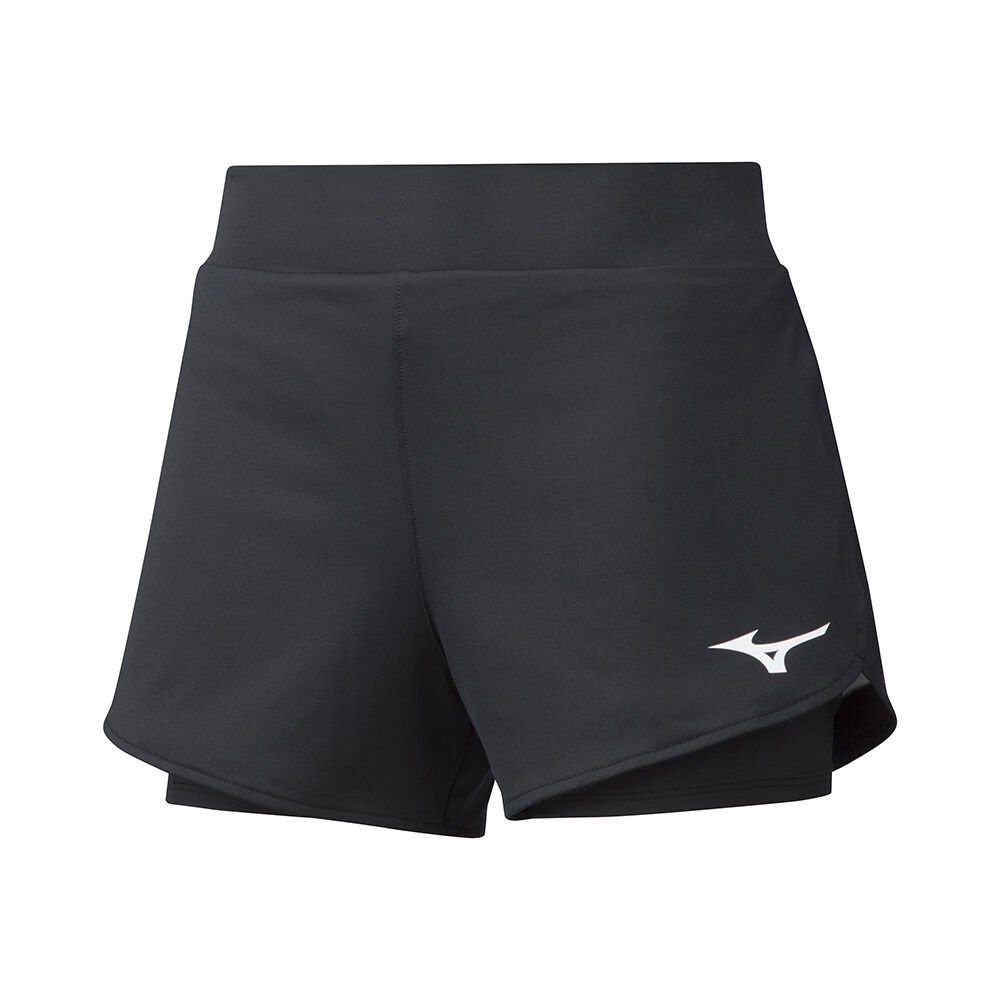 Mizuno Women's Shorts Flex Shorts Black - YRKEMLG-29